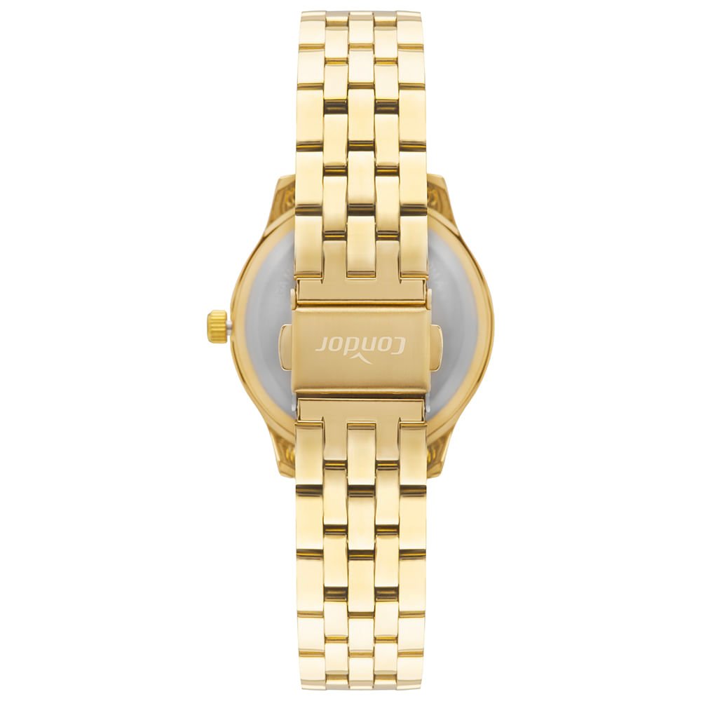 Kit Relógio Condor Feminino Dia A Dia Dourado - CO2035OAM/K4X Dourado 4