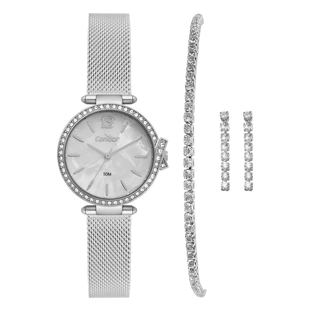 Kit Condor Feminino Elegante Prata - CO2035OAC/K4B