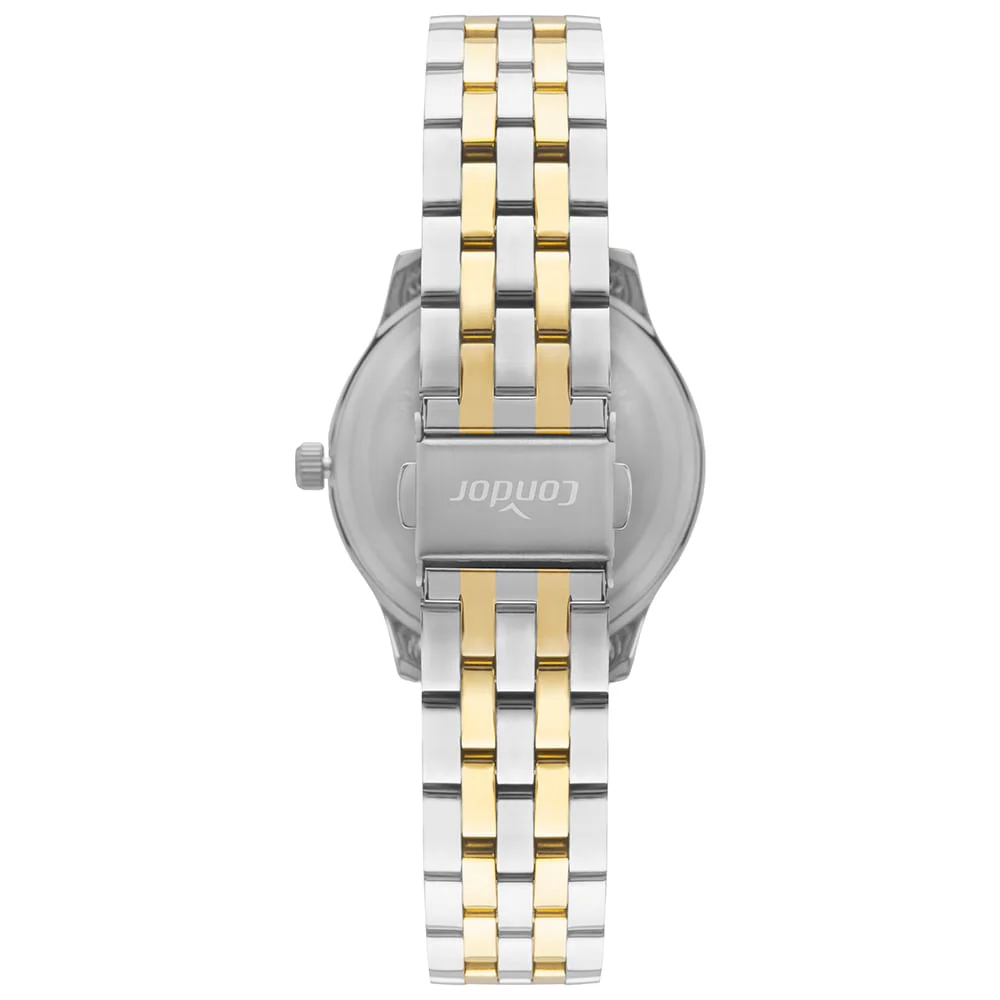Kit Relógio Condor Feminino Dia A Dia Bicolor - CO2035OAO/K4K Dourado 4