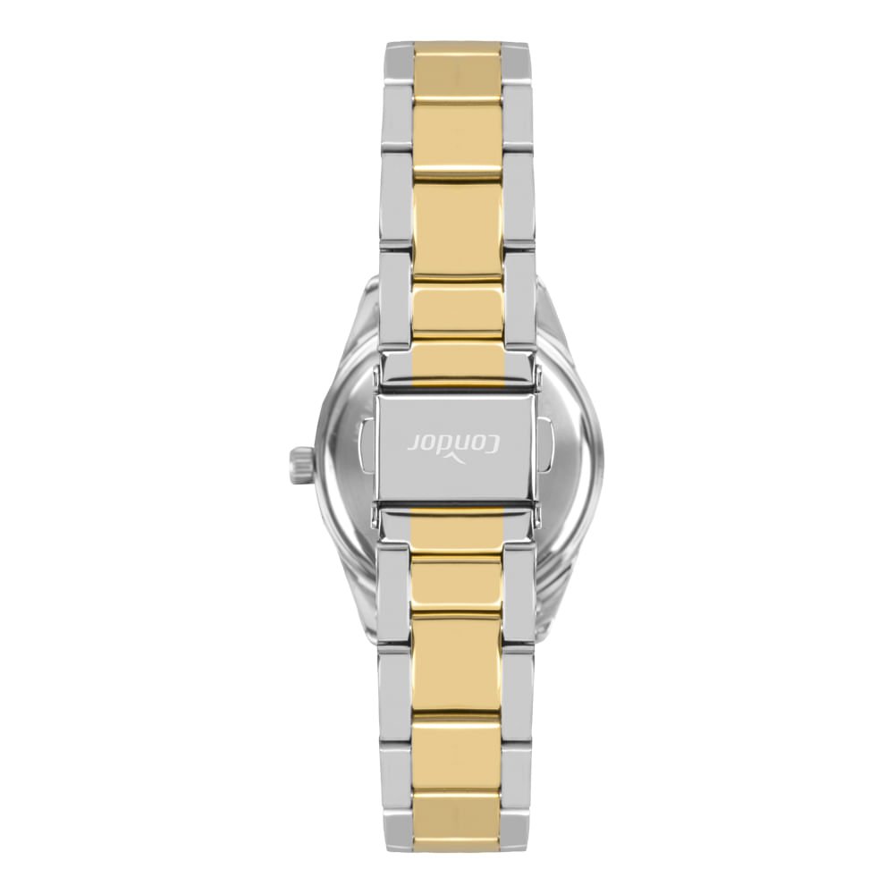 Relógio Condor Feminino Mini Bicolor - CO2035NYE/4K Prata 3