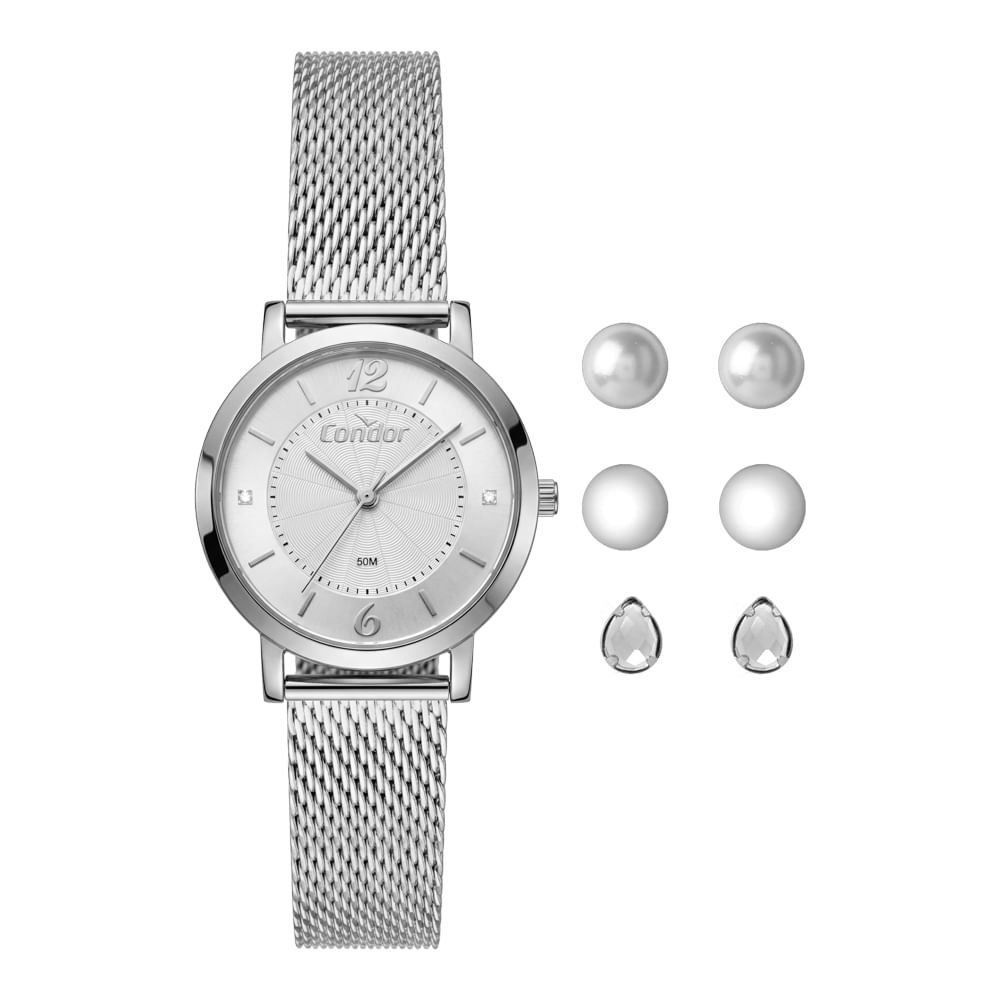 Kit Condor Feminino Dia A Dia Prata - CO2035OAX/K4K