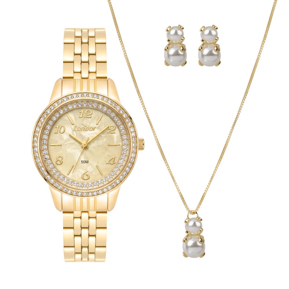 Kit Condor Feminino Elegante Dourado - CO2035OAV/K4X