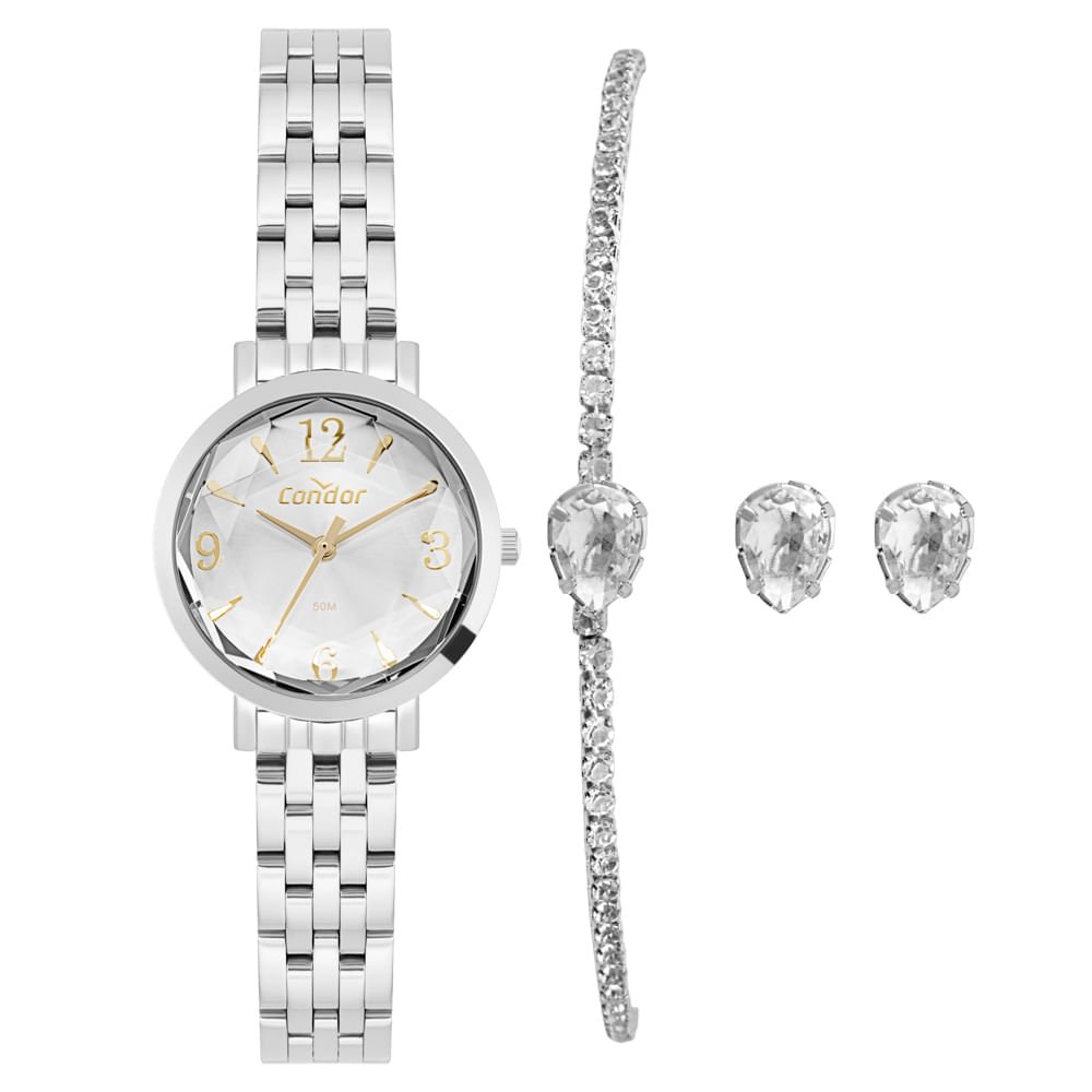 Kit Condor Feminino Elegante Prata - CO2035OAU/K4K