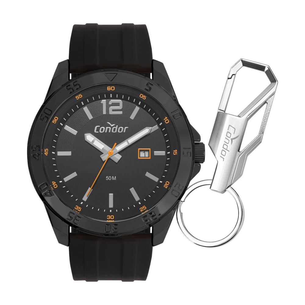 Kit Relógio Condor Masculino Drive Preto - CO2115NDL/K5P