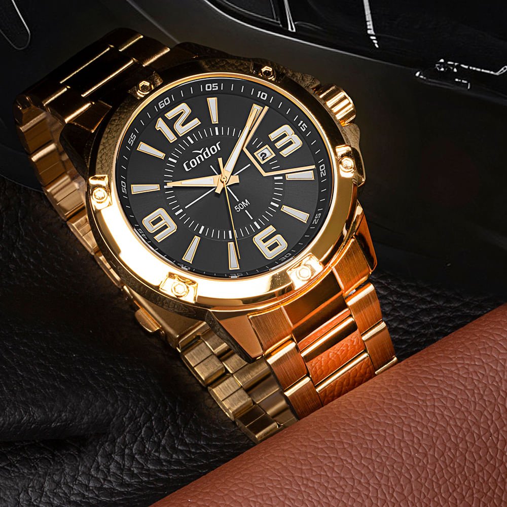 Relógio Condor Masculino Speed Dourado - CO2115NDX/4D Dourado 3