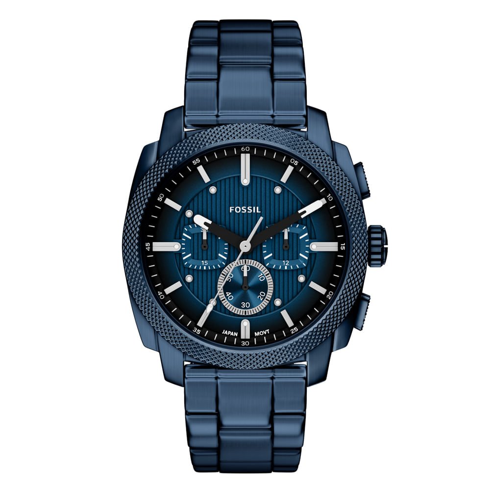 Relógio Fossil Masculino Machine Azul - FS6167/1AN