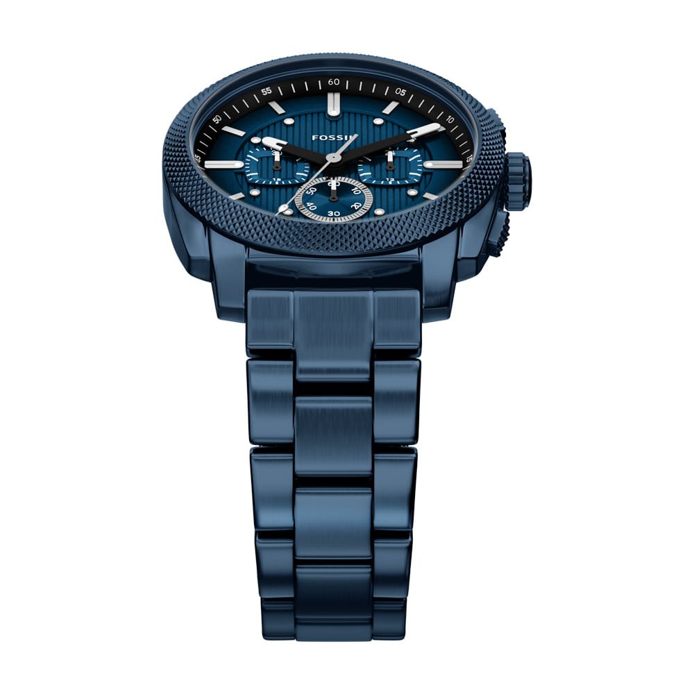 Relógio Fossil Masculino Machine Azul - FS6167/1AN Azul 3