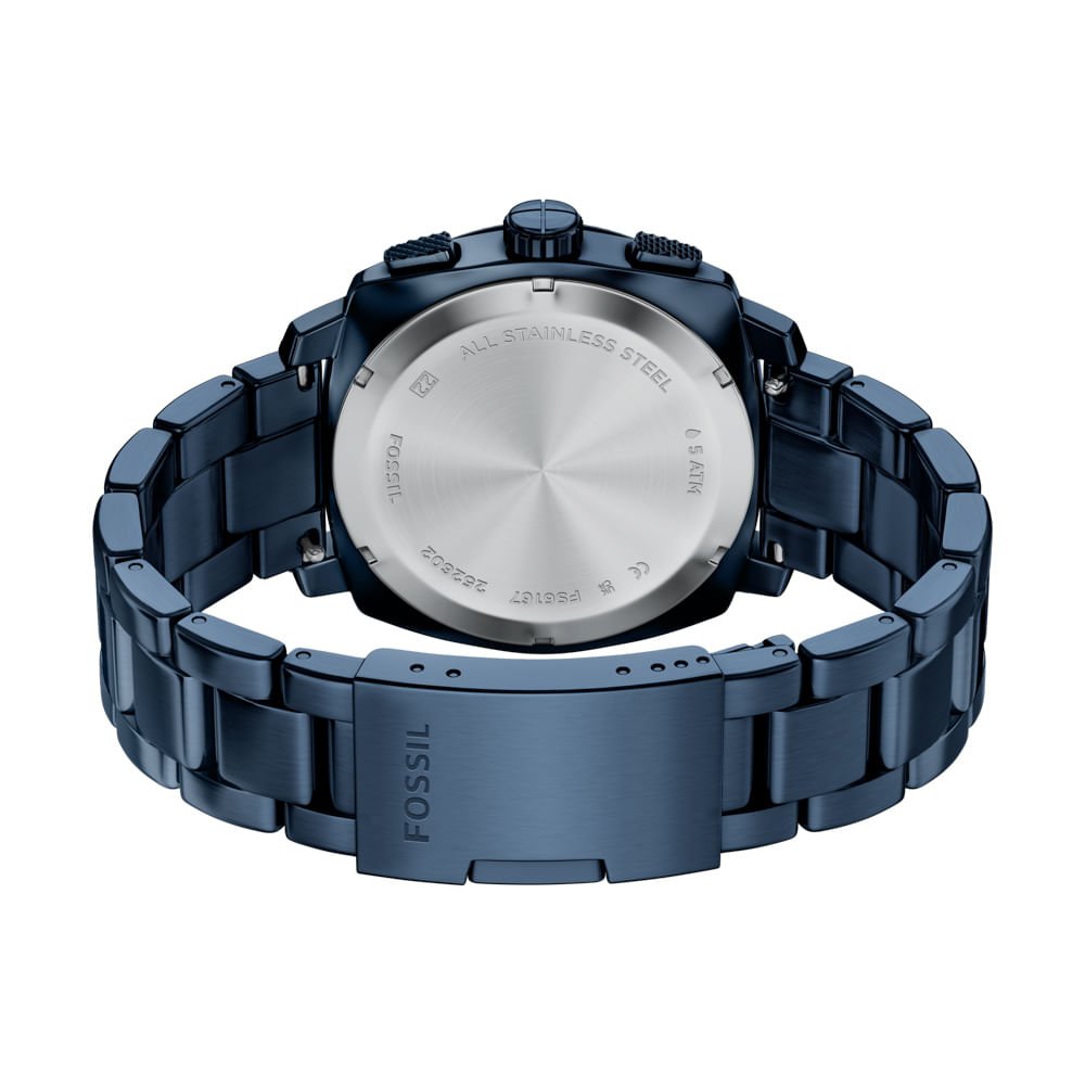 Relógio Fossil Masculino Machine Azul - FS6167/1AN Azul 6