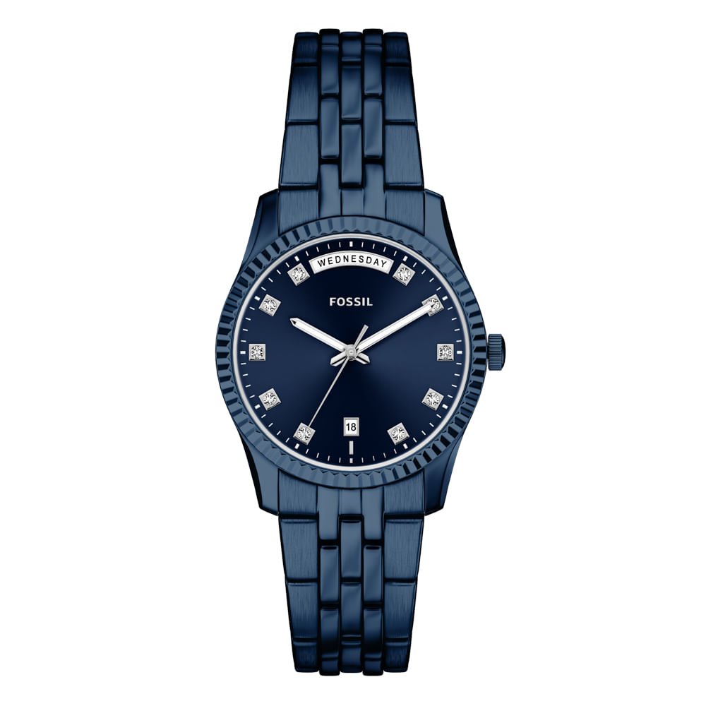 Relógio Fossil Feminino Scarlette Azul - ES5476/1AN