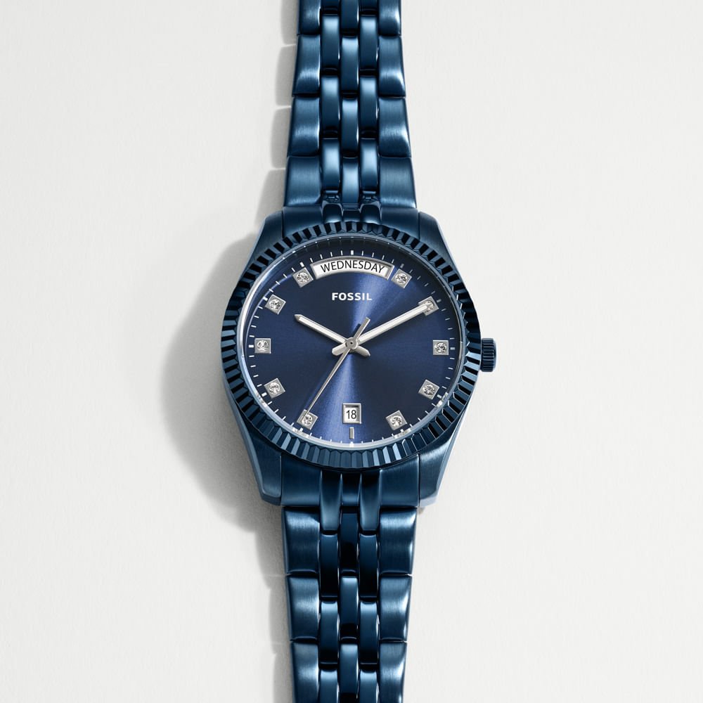 Relógio Fossil Feminino Scarlette Azul - ES5476/1AN Azul 7