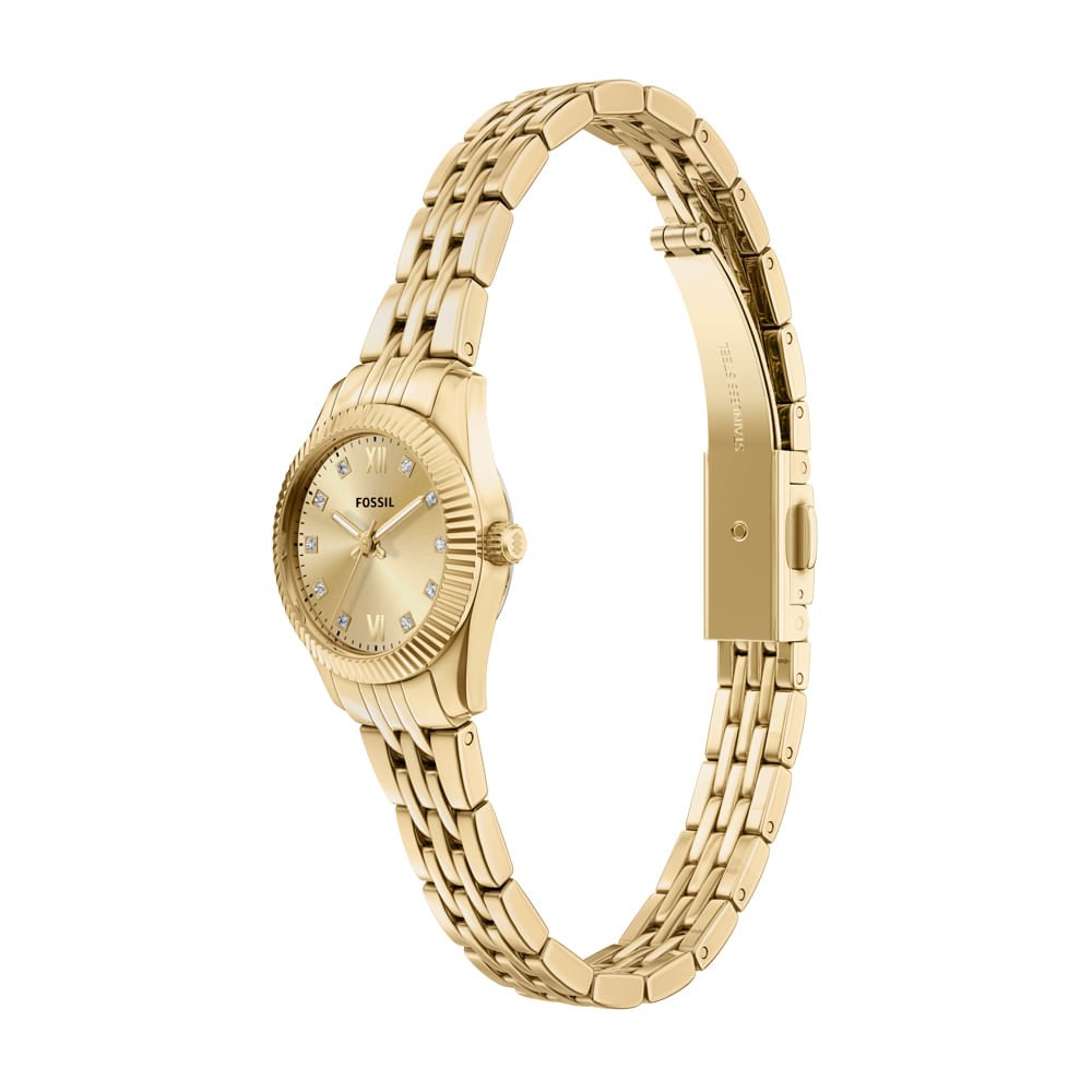 Relógio Fossil Feminino Scarlette Dourado - ES5474/1DN Dourado 3