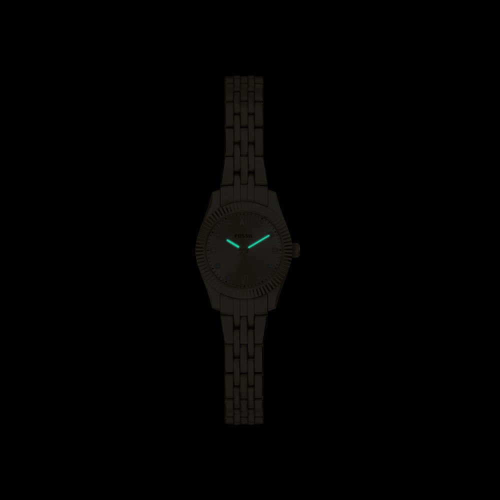 Relógio Fossil Feminino Scarlette Dourado - ES5474/1DN Dourado 8