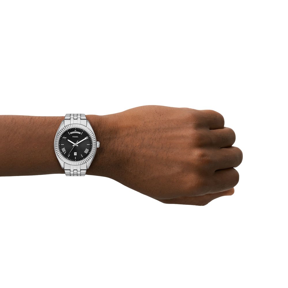 Relógio Fossil Masculino Campbell Prata - FS6139/1PN Prata 8