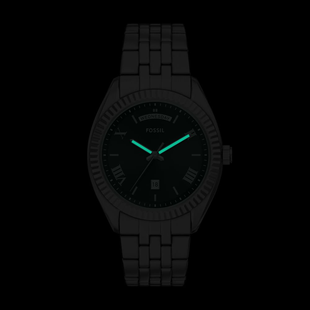 Relógio Fossil Masculino Campbell Prata - FS6139/1PN Prata 9