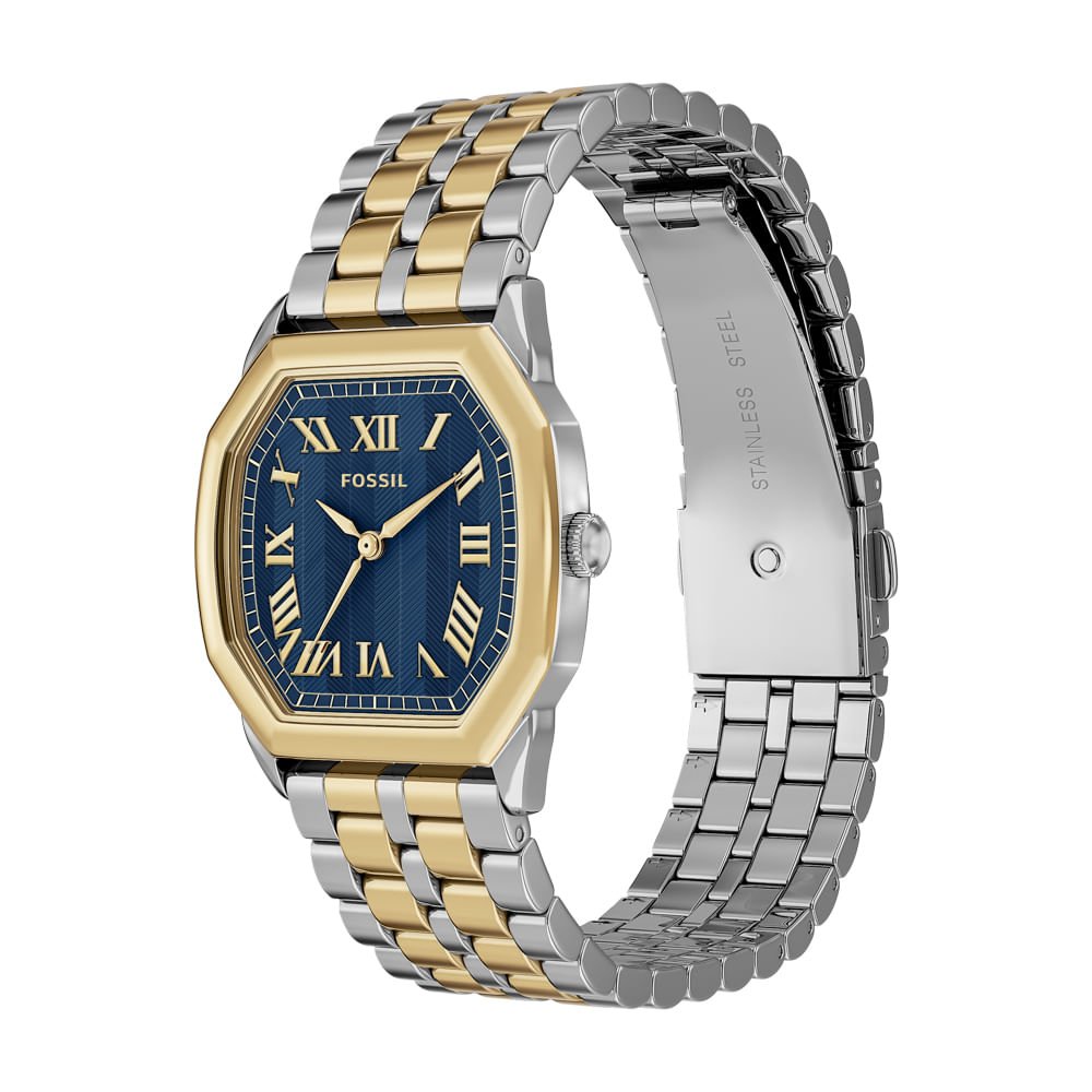 Relógio Fossil Feminino Harlow Bicolor - ES5480/1AN Dourado/Prata 4