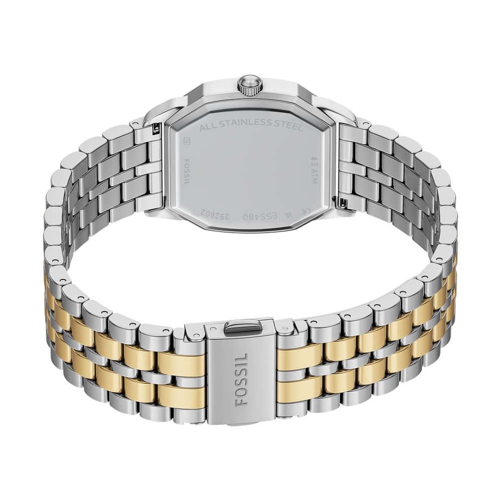 Relógio Fossil Feminino Harlow Bicolor - ES5480/1AN Dourado/Prata 6