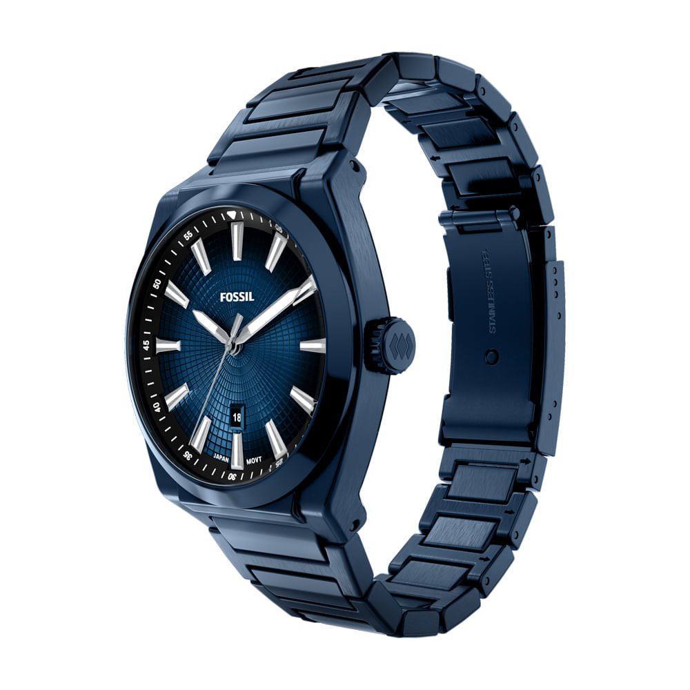 Relógio Fossil Masculino Everett Azul - FS6169/1AN Azul 3