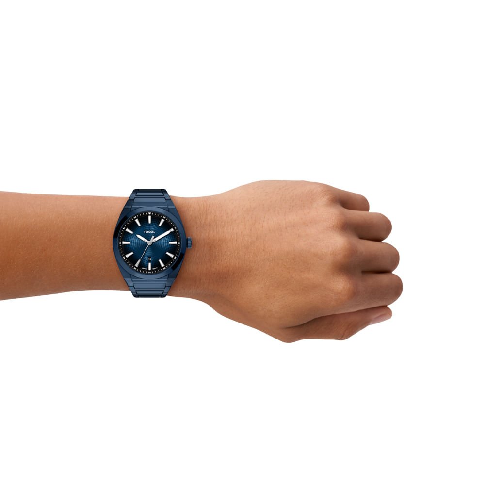 Relógio Fossil Masculino Everett Azul - FS6169/1AN Azul 7