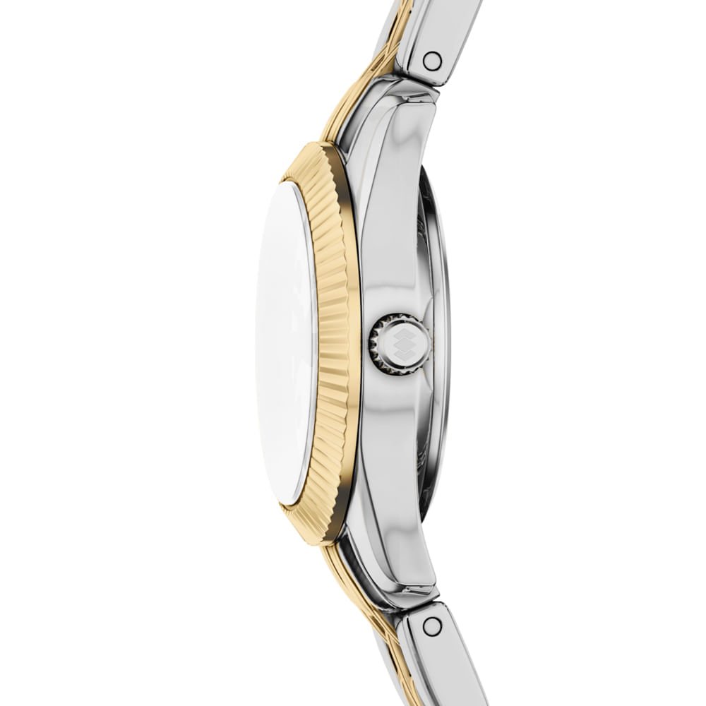 Relógio Fossil Feminino Scarlette Bicolor - ES5473/1KN Dourado 4