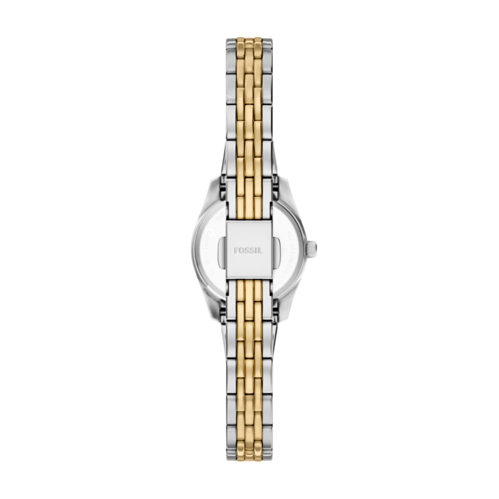 Relógio Fossil Feminino Scarlette Bicolor - ES5473/1KN Dourado 6