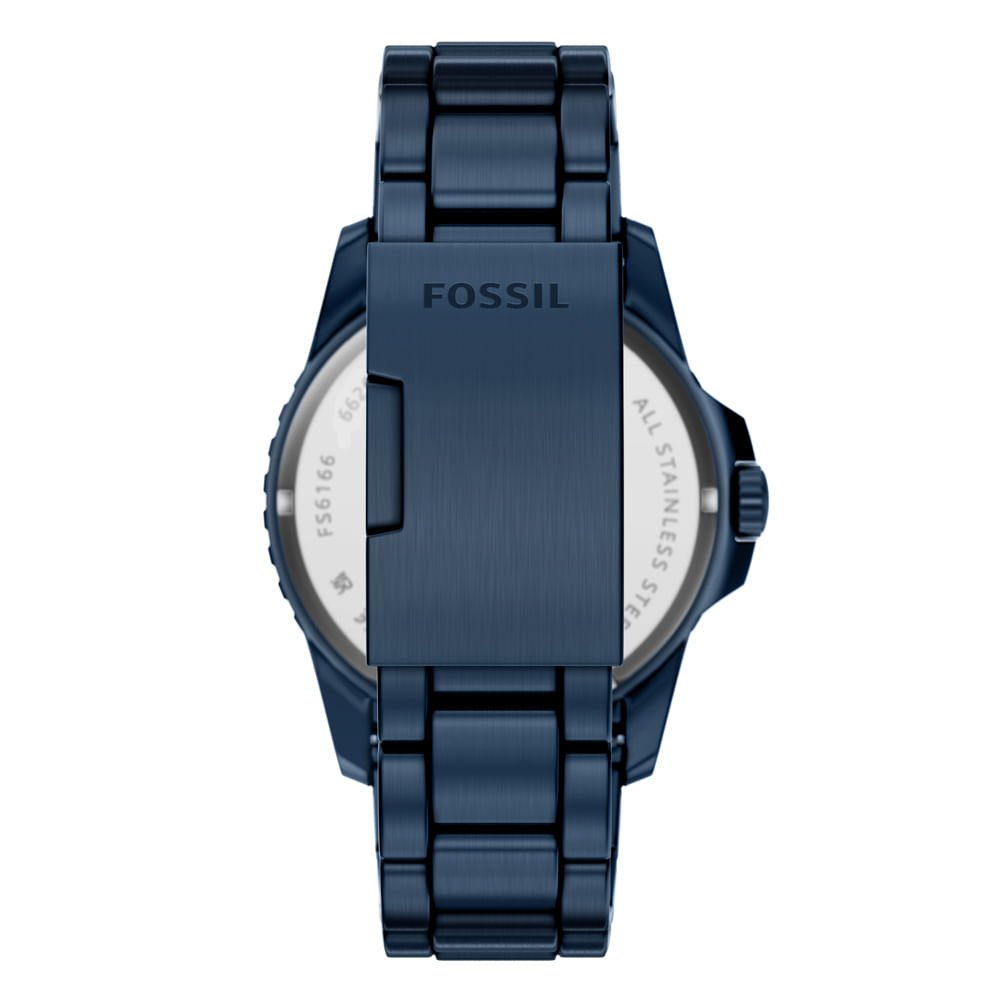 Relógio Fossil Masculino Blue Azul - FS6166/1AN Azul 7