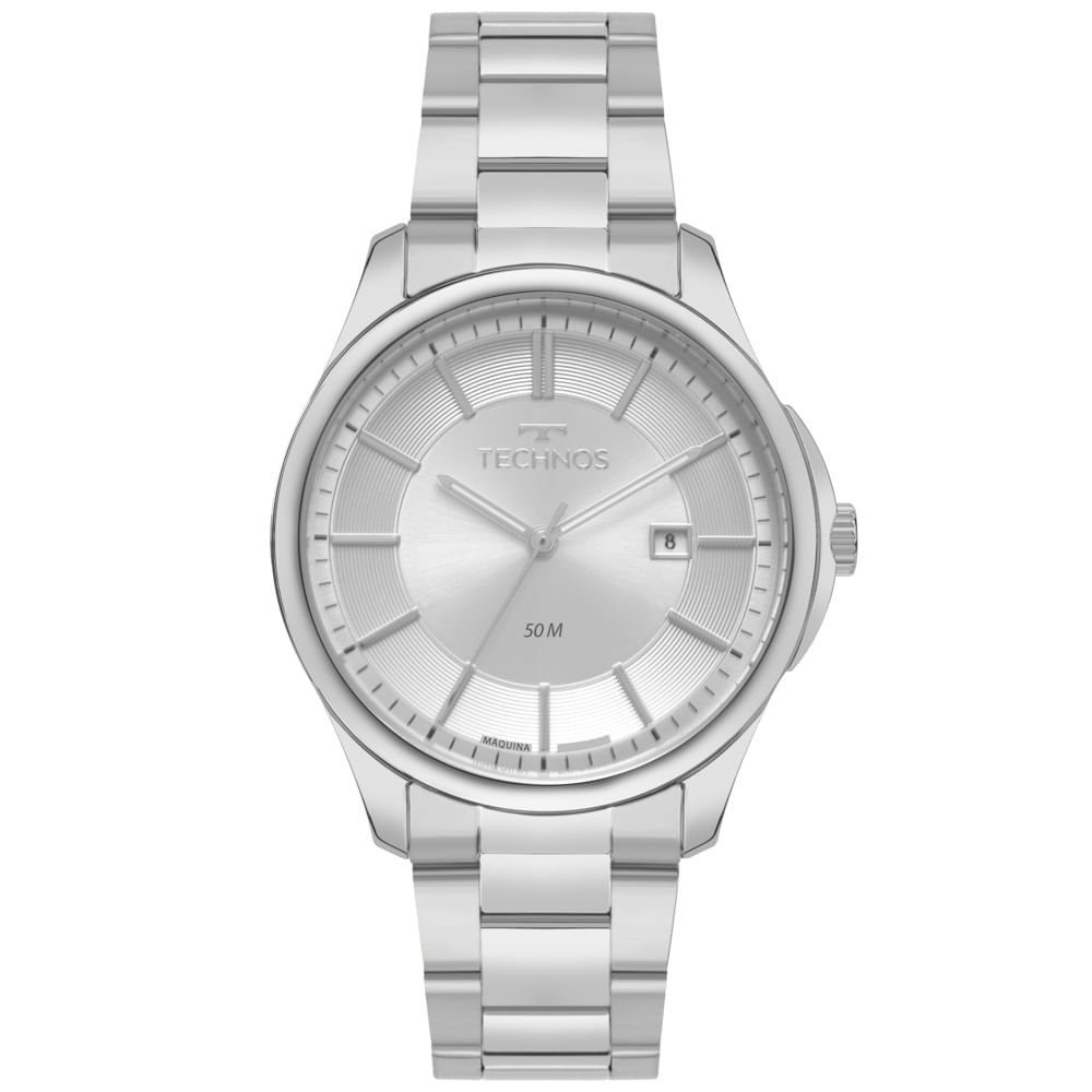 Relógio Technos Masculino Steel Prata - 2115TWS/1K