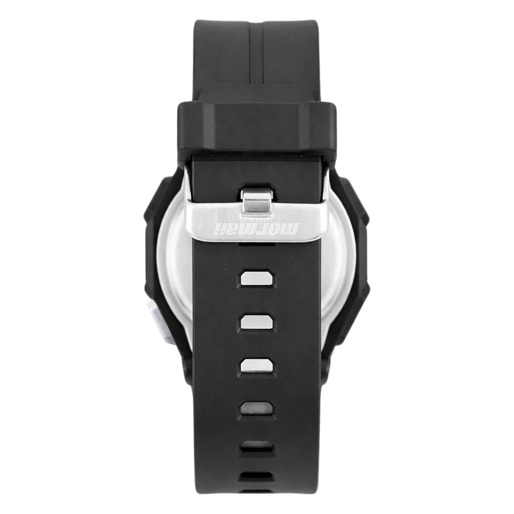 Relógio Mormaii Masculino Wave Prata - MO1110/8R Preto 3