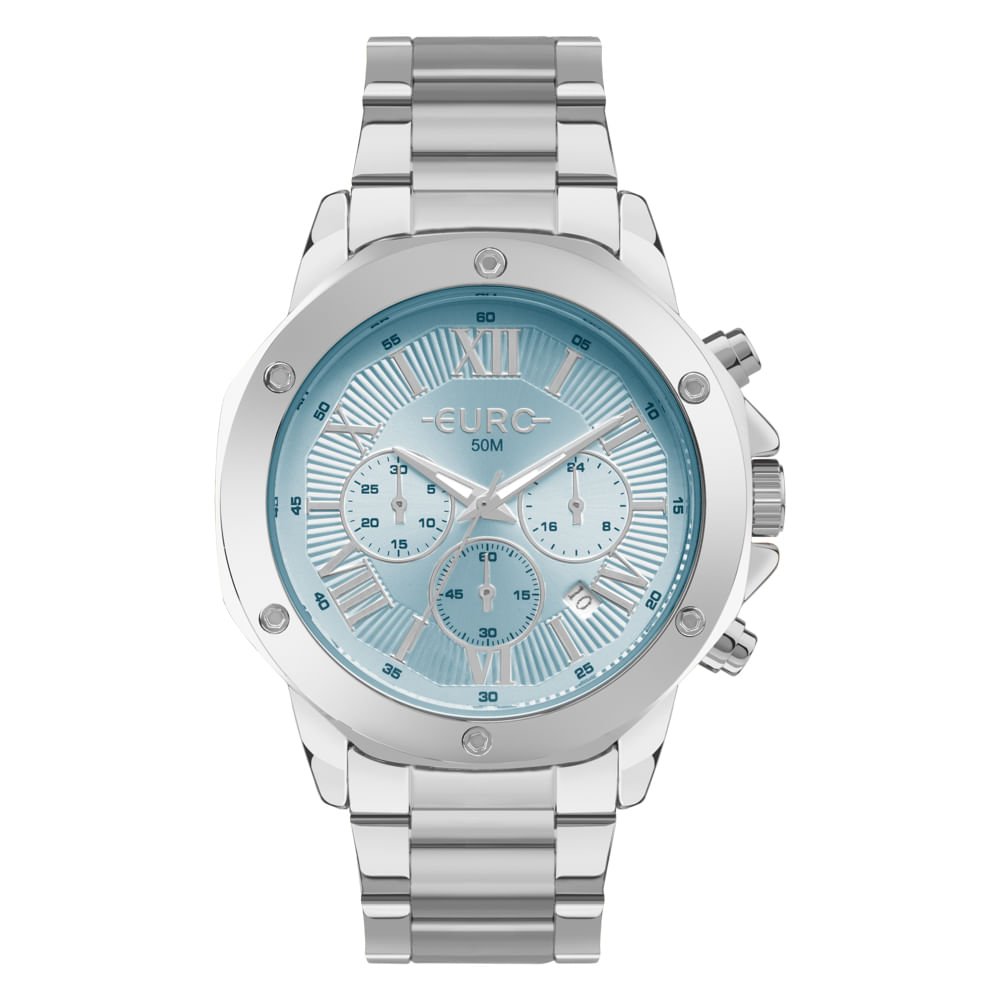 Relógio Euro Feminino Big Case Prata - EUJS25AF/4A