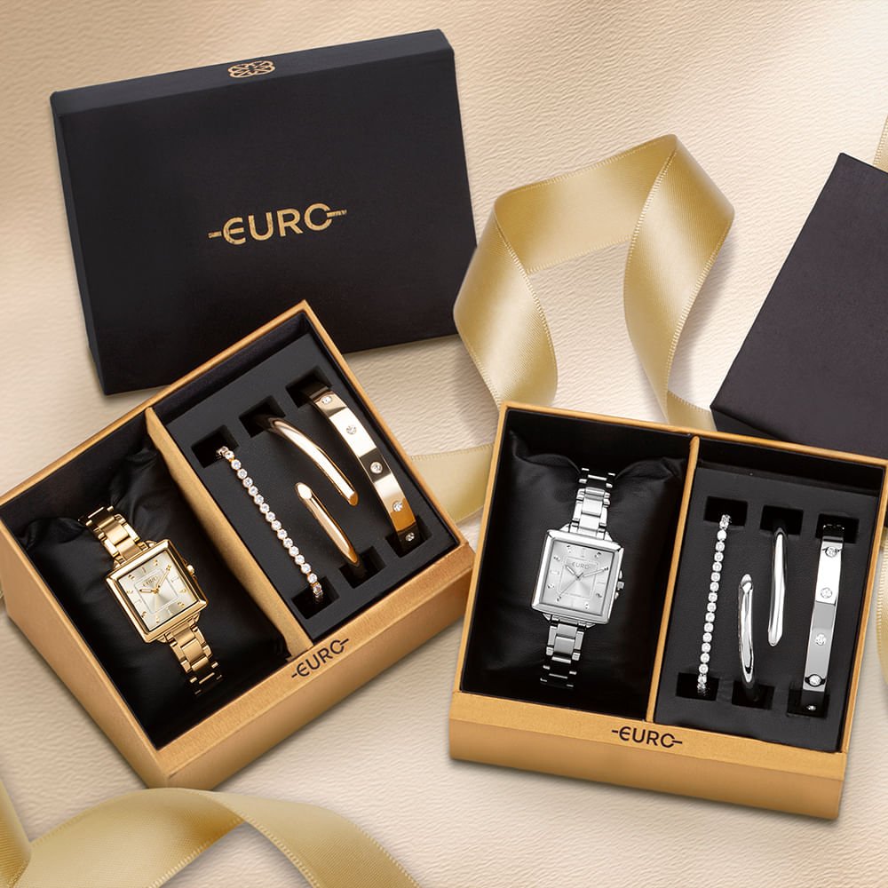 Kit Relógio Euro Feminino Mix Prata - EU2035ZCU/K4K Prata 4