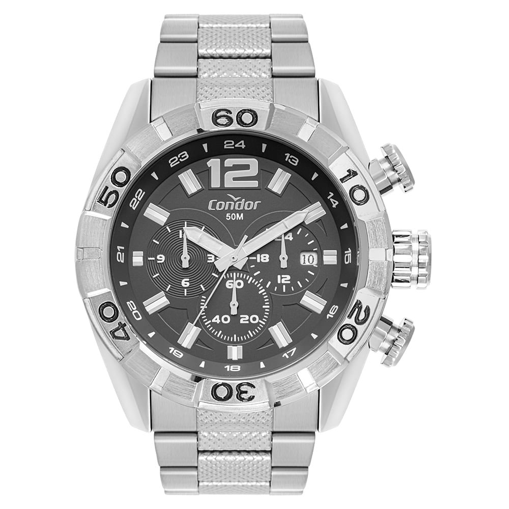 Relogio Condor Masculino Civic Prata - COVD33AUS/4P
