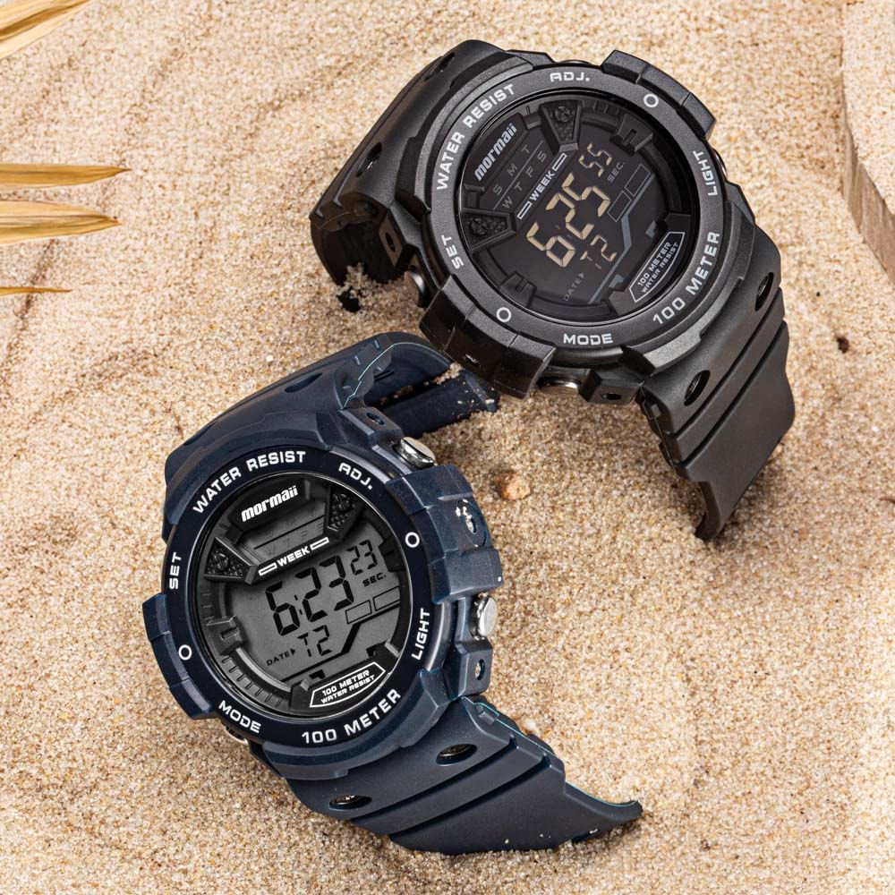 Relógio Mormaii Masculino Wave Preto - MO03500/8P Preto 4