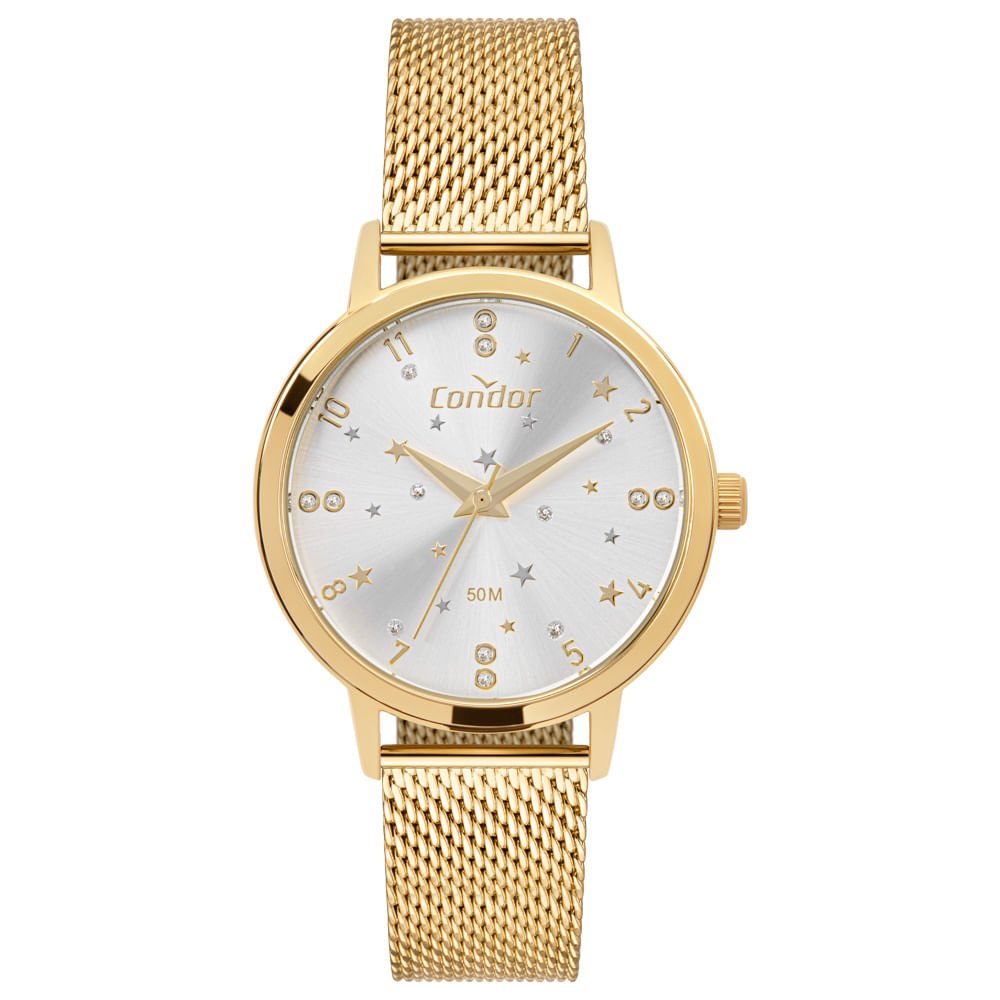 Kit Relógio Condor Feminino Mimos E Sutilezas Dourado - CO2036MZZ/K4K Dourado 3