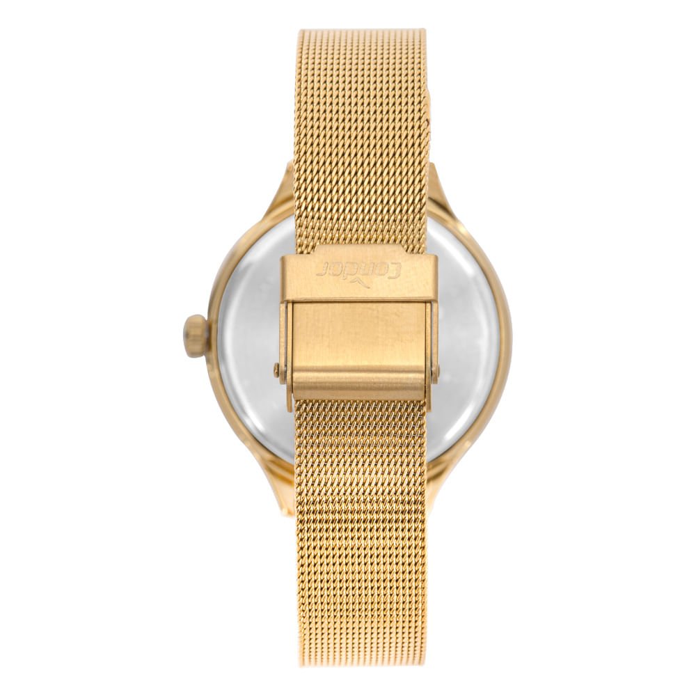 Kit Relógio Condor Feminino Mimos E Sutilezas Dourado - CO2036MZZ/K4V Dourado 4