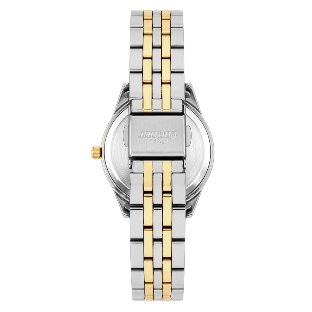 Kit Relógio Condor Feminino Brilho Dourado - CO2035ODL/K4X Dourado 3