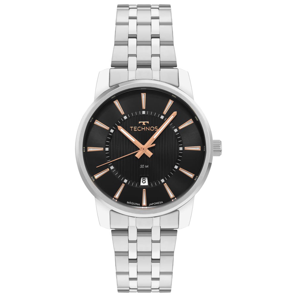 Relógio Technos Masculino Executive Prata - 2115UDO/1P