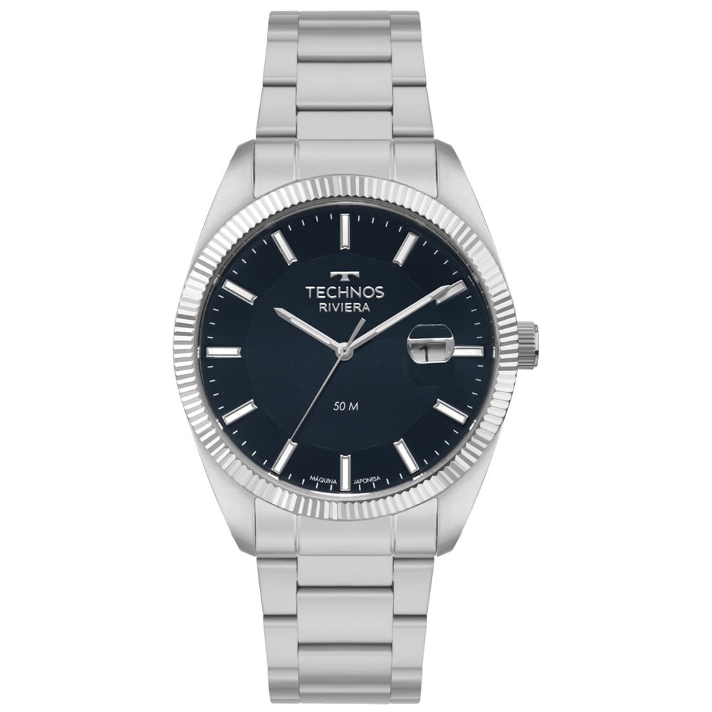 Relógio Technos Masculino Riviera Prata - 2317AH/1A Prata 1