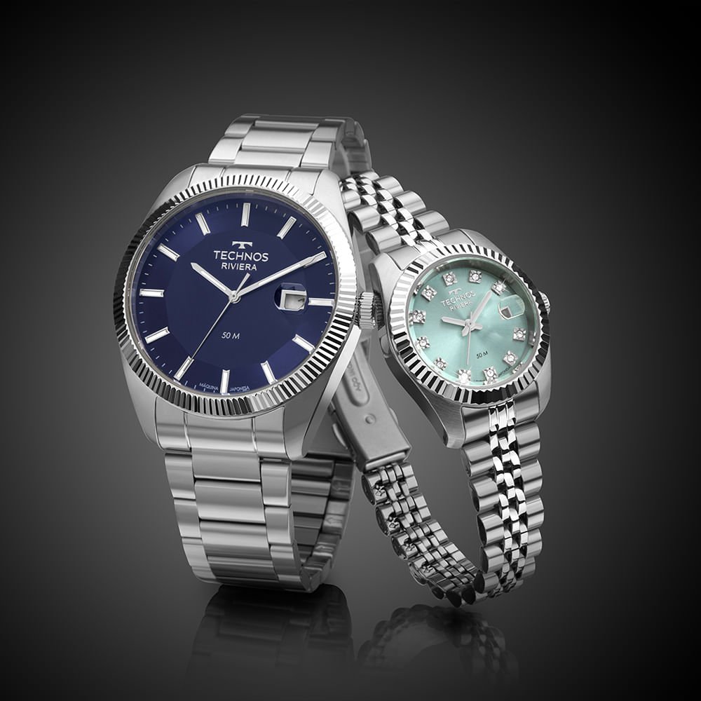 Relógio Technos Masculino Riviera Prata - 2317AH/1A Prata 4