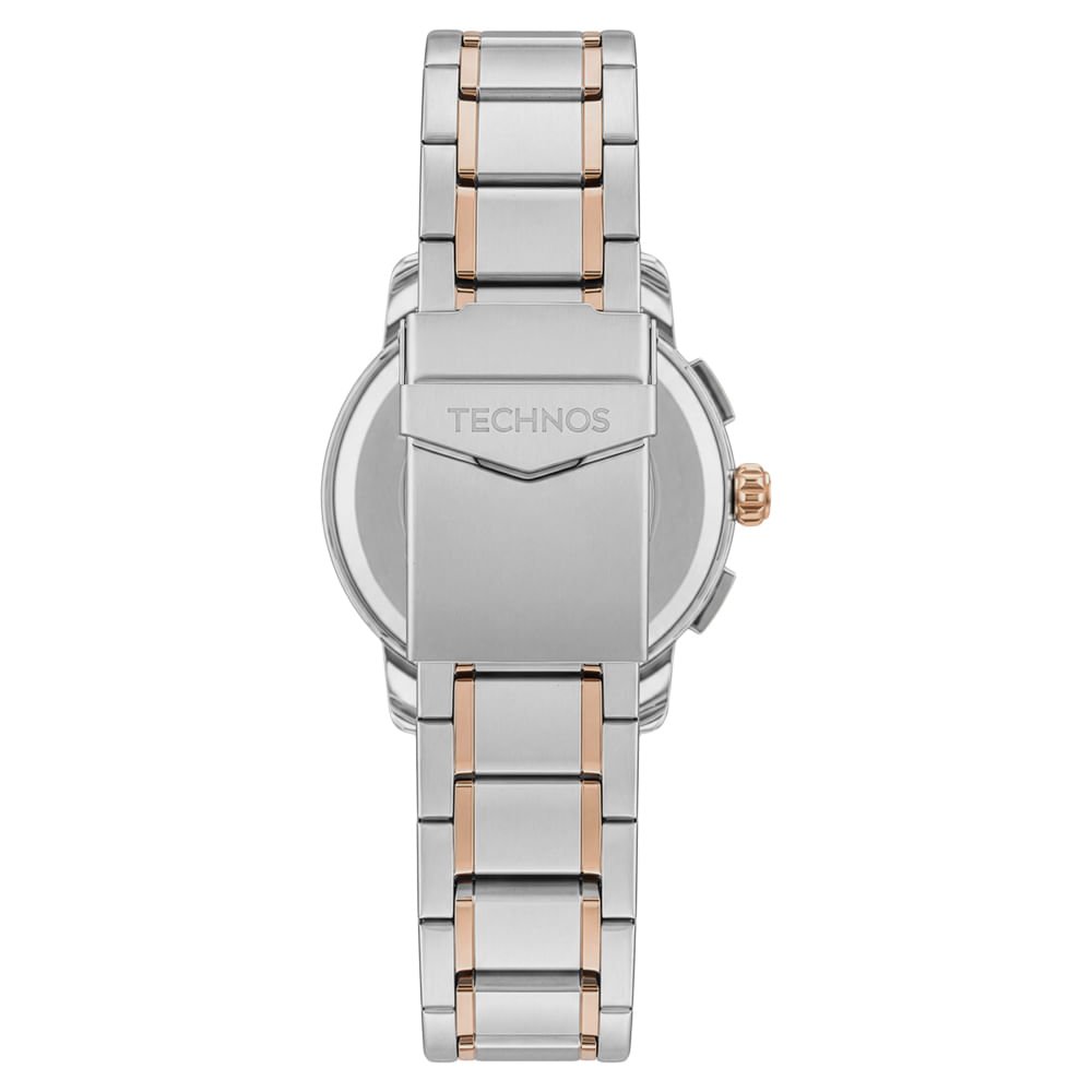 Relógio Technos Masculino Grandtech Bicolor - JS25BDP/1A Dourado 3