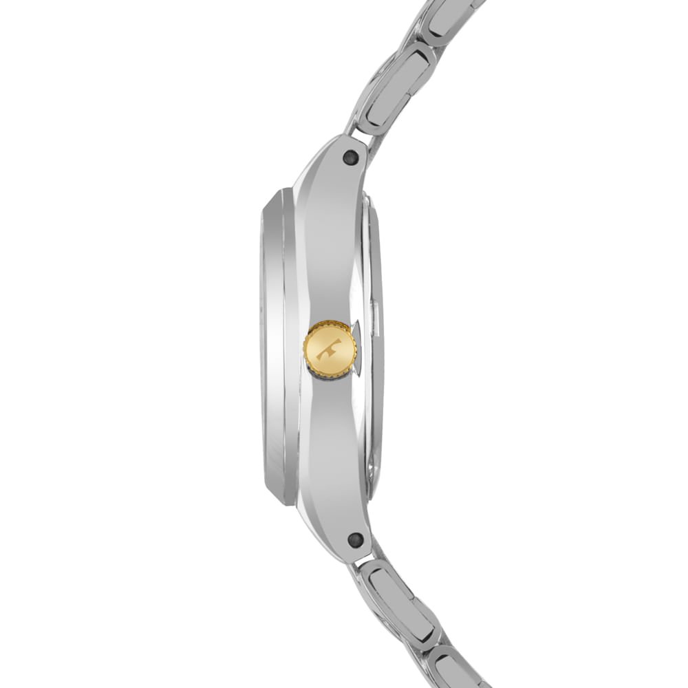 Relógio Technos Feminino Mini Bicolor - 2035NFA/1K Prata 2