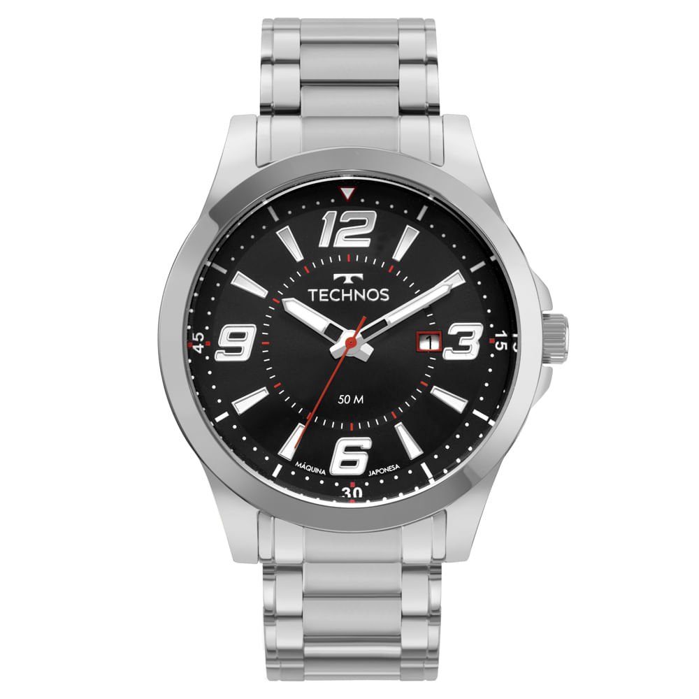 Relógio Technos Masculino Racer Prata - 2115UDW/1P