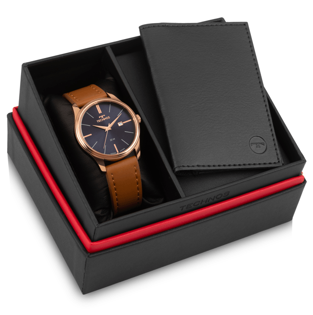 Kit Relógio Technos Masculino Steel Rosé - 2115UBQ/K0A