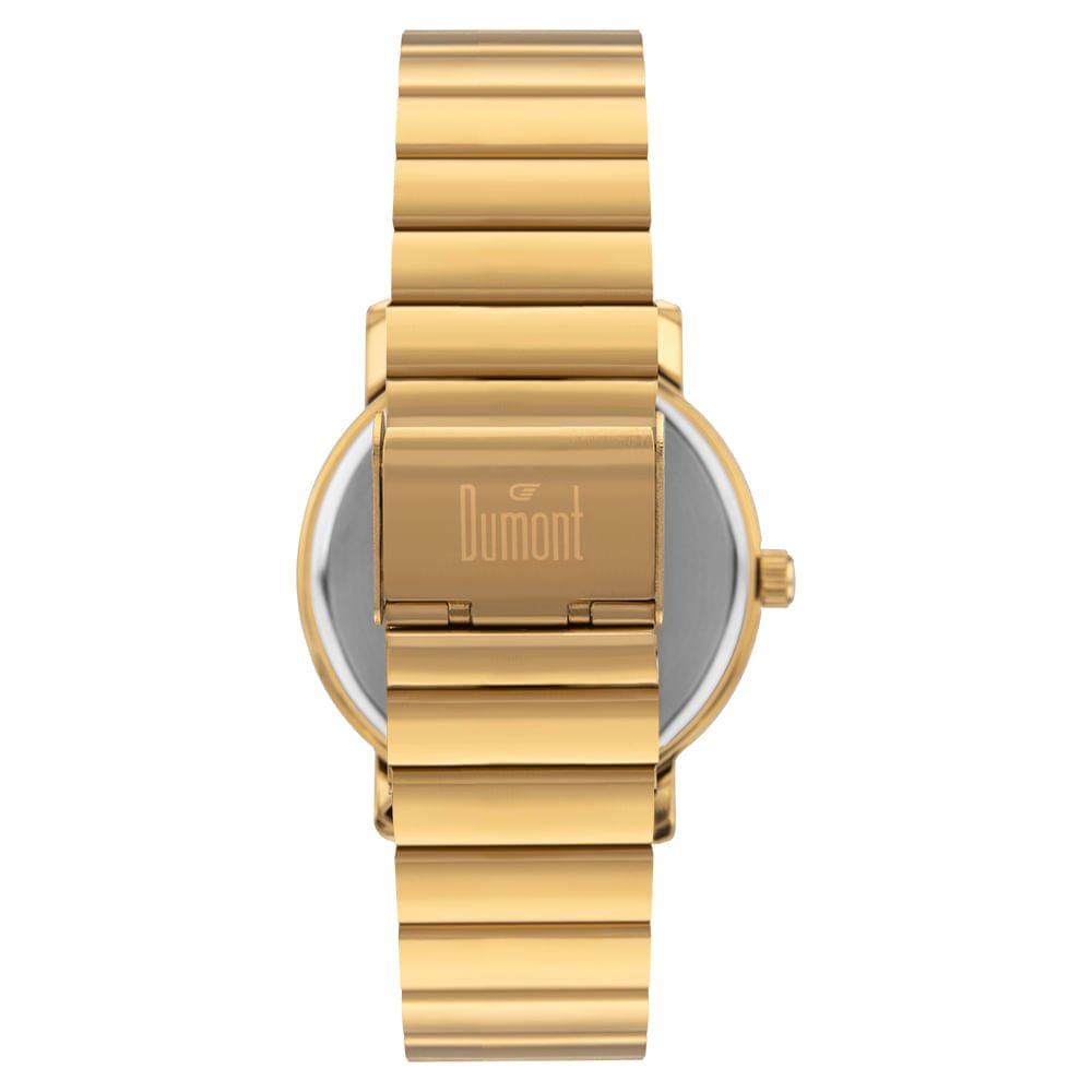 Kit Relógio Dumont Masculino Traveller Dourado - DU2035MPA/K4K Dourado 4