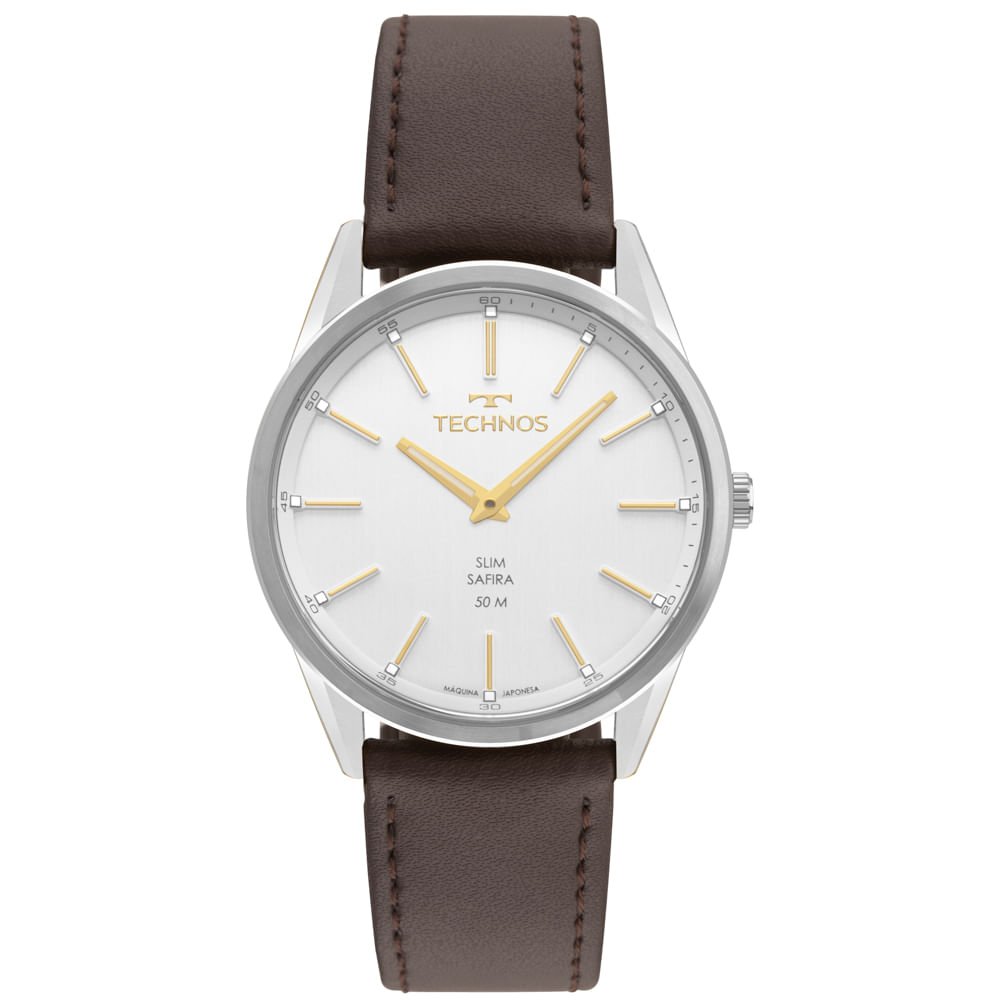 Relógio Technos Masculino Slim Prata - GL22BD/0K