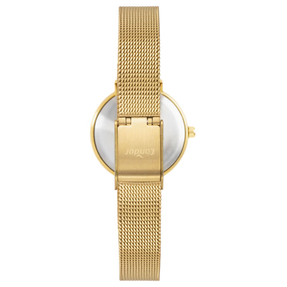 Kit Relógio Condor Feminino Brilho Dourado - CO2035OAP/K4K Dourado 4
