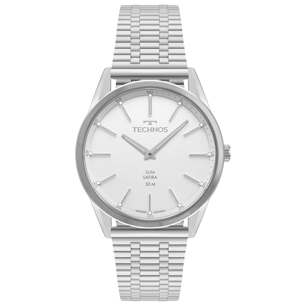 Relógio Technos Masculino Slim Prata - GL22BA/1K