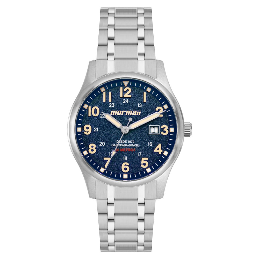 Relógio Mormaii Masculino Steel Basic Prata - MO2115BT/1A