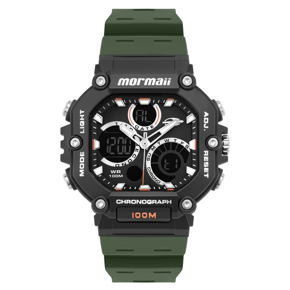Relógio Mormaii Masculino Action Preto - MO27900A/8V