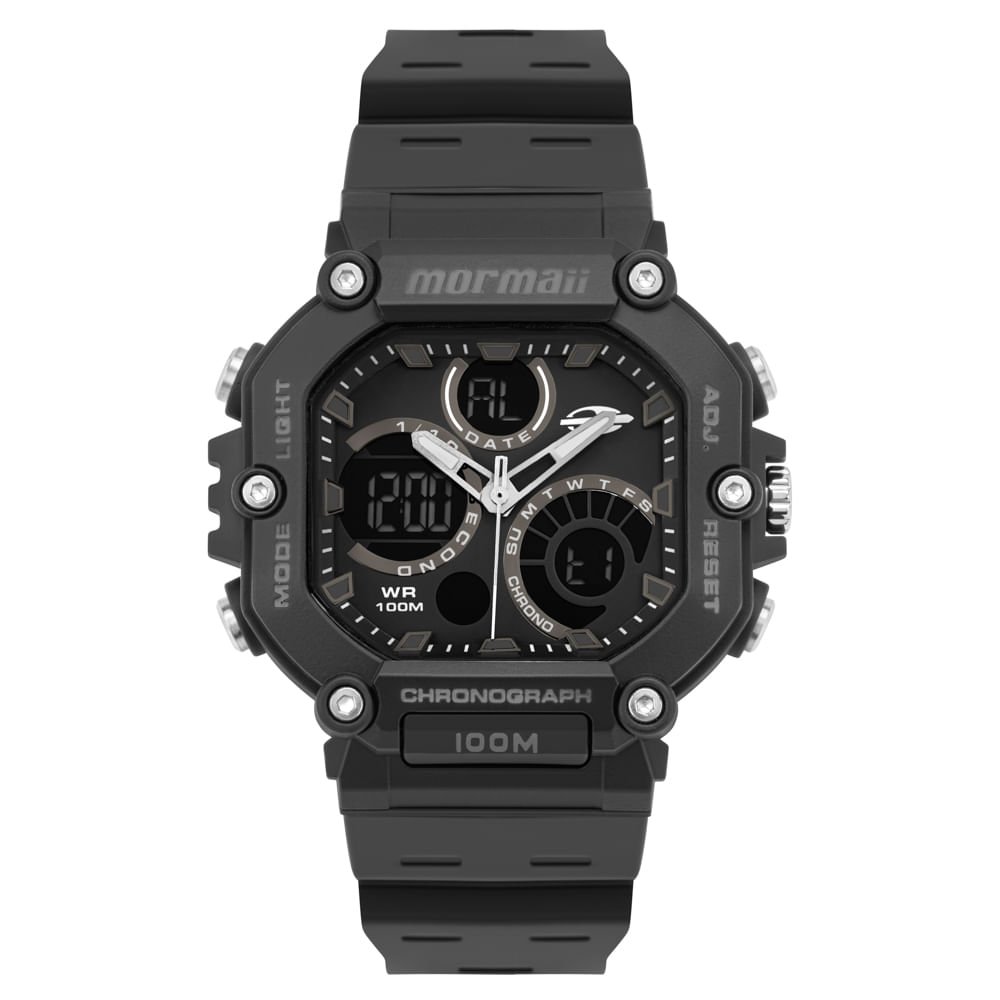 Relógio Mormaii Masculino Action Preto - MO27900B/8P
