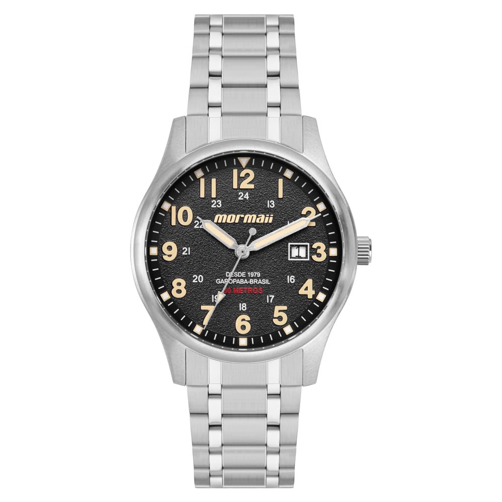 Relógio Mormaii Masculino Steel Basic Prata - MO2115BT/1P