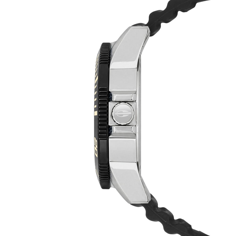 Relógio Mormaii Masculino Steel Basic Prata - MO2317AT/2V Preto 2